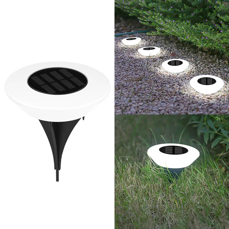 1/4Pack Solar Ground Lights,14Led Waterproof Outdoor Landscape Light,Led Lawn Lamp, for Garden Pathway Yard Deck Winter Decor