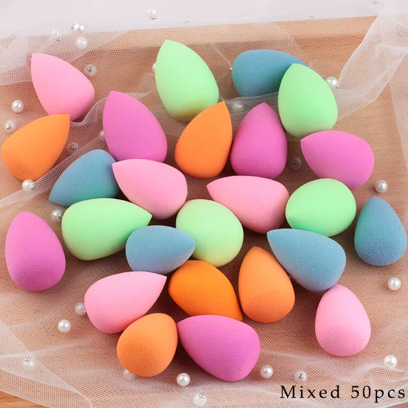 Mini Makeup Sponge Water Drop Shape Makeup Soft Foundation Puff Wet and Dry Use Concealer Flawless Mixed Cosmetic Makeup Sponges