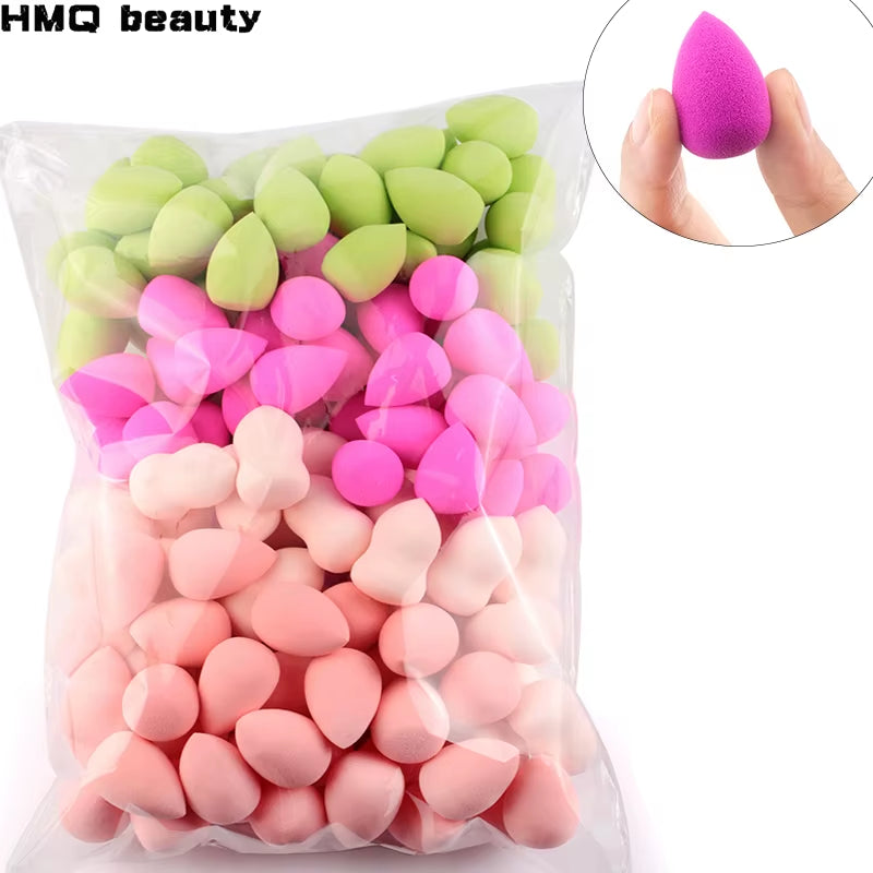 Mini Makeup Sponge Water Drop Shape Makeup Soft Foundation Puff Wet and Dry Use Concealer Flawless Mixed Cosmetic Makeup Sponges